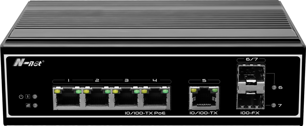 百兆2光4電PoE/NIE6043PE
